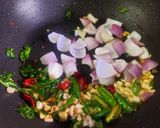 A picture of step 3 of Paneer 65.