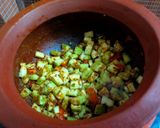 A picture of step 2 of Lauki Sabzi.