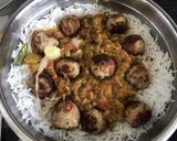 A picture of step 13 of Kofta Biryani.