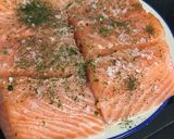Foto del paso 1 de la receta Cena rápida - Salmón al horno sobre puré de boniato con bimi