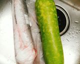 Hình bước làm 1 của món Cá lóc hấp bầu