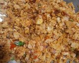 A picture of step 5 of Spicy Roti Upma.