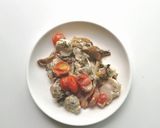 Hình bước làm 4 của món Grilled Chicken with Mushroom, Herbs and Melted Cheese