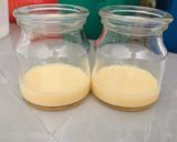 Hình bước làm 5 của món Bánh flan sữa mẹ cho bé ăn dặm