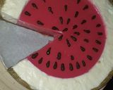 Foto del paso 19 de la receta: Tarta fresca con forma de sandía 🍉🍉🍉
