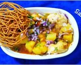 A picture of step 5 of Odisha Street Style Dahibara Aloo Dum with homemade Sev.
