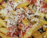 A picture of step 8 of Pizza fries.