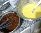 Foto del paso 5 de la receta: Brownies marmolados de chocolate y naranja