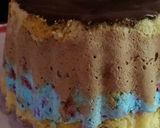 A picture of step 6 of Rainbow ice cream cake #Ramzan special.