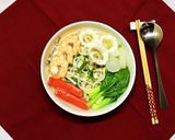 Hình bước làm 4 của món Mì Udon Hải Sản