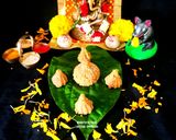 A picture of step 4 of Wheat Flour Semolina Churma Ladoo-Modak - Ganesh Chaturthi Special - Authentic Taste Of Gujarat.