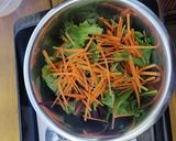 A picture of step 12 of Smoked duck/buckwheat/orange/pomegranate/houmous salad.