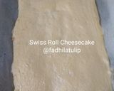 Foto langkah ke 6 dari resep Swiss roll cheesecake (gluten-free & 2 telur).