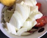 A picture of step 1 of Apple ground sabzi.