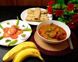 A picture of step 4 of Raw banana with coconut sabzi (jain recipe).