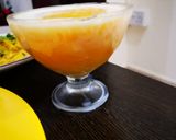 A picture of step 3 of Mango with rabdi.