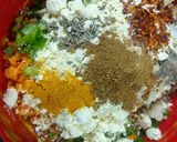A picture of step 3 of Corn Veggie Tikki.
