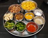 A picture of step 3 of Cornflakes Chivda. (Makai Chivda).