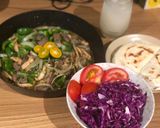 Hình bước làm 1 của món Tacos bò rau củ