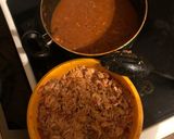 A picture of step 5 of Chicken Enchiladas.