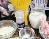 Foto del paso 1 de la receta: Espaguetis con salsa estilo carbonara