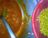 A picture of step 5 of Dhaba style daal.