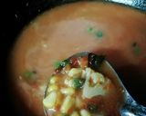 A picture of step 3 of Mix veg Tomato corn soup.