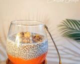 Foto langkah ke 3 dari resep Smoothies Pepaya with Chiaseed Granola.