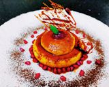 A picture of step 3 of Caramel custard pudding.