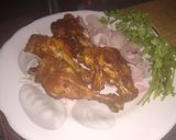A picture of step 6 of Chicken kali mirch with chur chur naan.