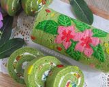 Foto langkah ke 16 dari resep Japanese Matcha Roll Cake.