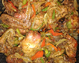A picture of step 1 of Peppered chicken.