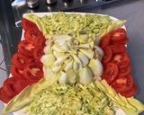 Une image de l'étape 7 de Salade d'endives tomates et courgette râpée à la mortadelle.