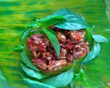 Foto langkah ke 5 dari resep Nasi Bakar Cumi Asin.