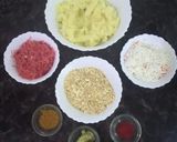 A picture of step 1 of Healthy Oats Tikki.
