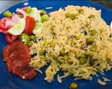 A picture of step 3 of Peas masala rice.