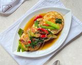 Foto langkah ke 6 dari resep Telur Ceplok Saus Tiram.