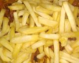 A picture of step 6 of French fries sabji.