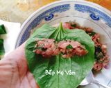 A picture of step 2 of Beef Wrapped in Betel Leaves (Air Fryer Method).