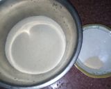 A picture of step 1 of Semovita puff puff.