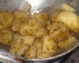 A picture of step 2 of Jeera Potato.