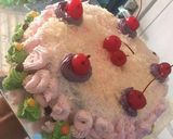Foto langkah ke 4 dari resep Birthday cake blumut (blue imut).