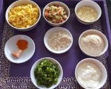 A picture of step 1 of Corn uttapam.