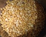 A picture of step 1 of Chana dal chat.