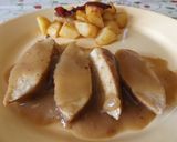 Foto del paso 5 de la receta Solomillo de cerdo con salsa de cebolla al whisky