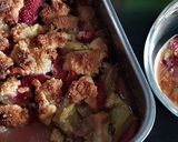 Une image de l'étape 3 de Crumble fraises rhubarbe (sans farine et sucre, ig bas).