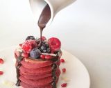 Une image de l'étape 4 de Pancakes à la betterave.