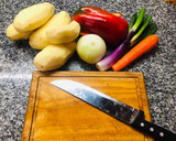 Foto del paso 1 de la receta: Filet de merluza con vegetales y crema