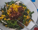 Foto del paso 5 de la receta: Ensalada de espinacas con tocino