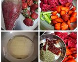 A picture of step 1 of Beetroot And Strawberry Chutney.